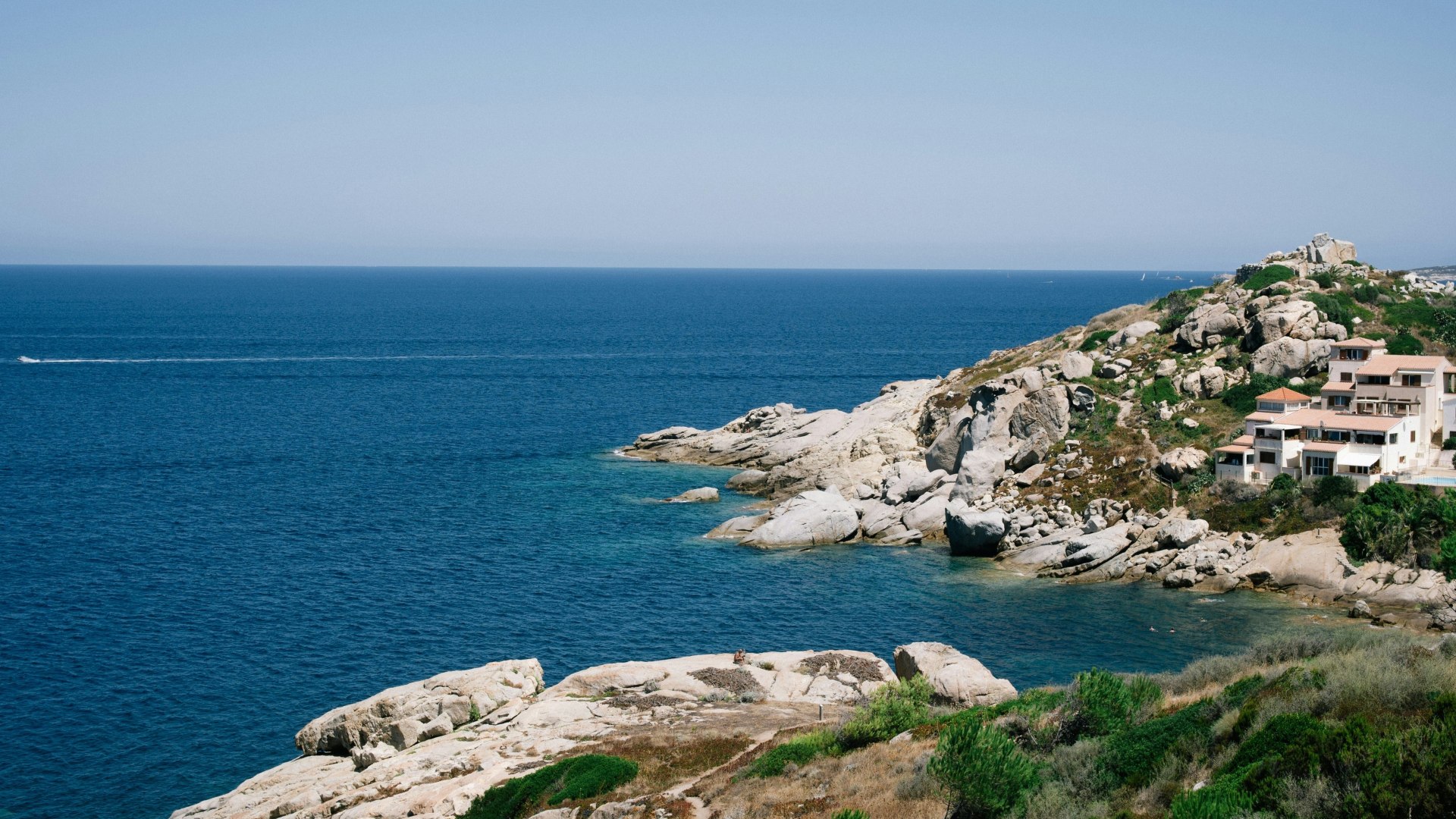 mediterranean coast sea houses